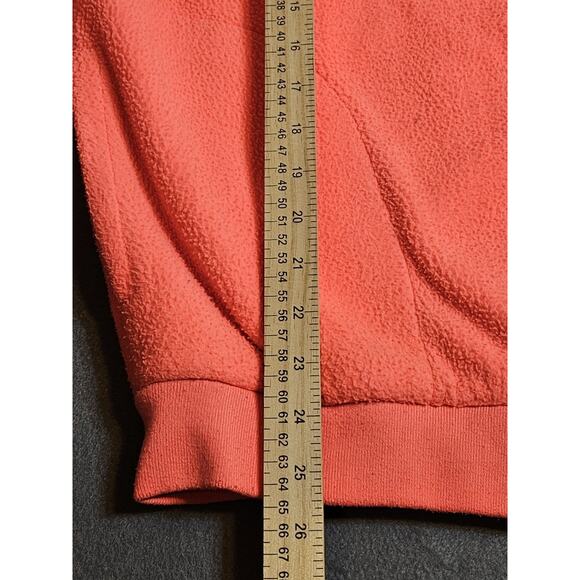 Urban Outfitters Sweatshirt Women's Medium Pink Fleece Full-Zip Jacket W/Pockets - Picture 5 of 7